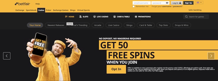 Betfair is our top choice for the best non GamStop casino in 2026.